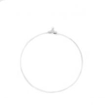 4 Pendentifs Ronds Ø 3 Cm Créalia - Argenté