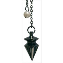 Pendule Triangle Patiné En Laiton Noirci