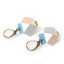 10 Perles Polygonales En Bois - 15mm - Lucy