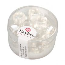 Perle Verre Cube Blanc Perle Verre Cube Blanc