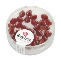 Perles Verre Triangle 7mm - Rouge