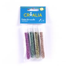 4 Tubes De Perles De Rocaille Tons Métallisés - Créalia - Créalia enfants