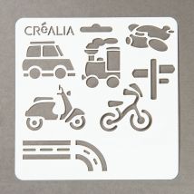 Planche Pochoirs Transports Et Route - Créalia - Créalia enfants