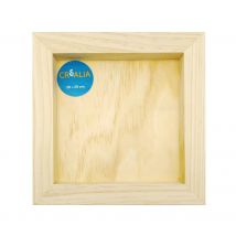 Plateau En Bois Bord Plat 20x20 Cm - Créalia