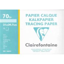 Pochette 12 Feuilles Papier Calque 70/75 Grammes A4 21x29.7 Cm