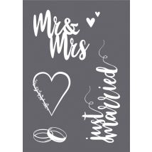 Pochoir Mariage - A4 - Rayher
