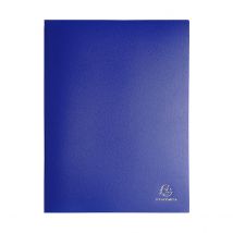 Porte-vues A4 - 20 Vues - Polypro - Exacompta - Bleu Clair