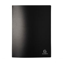 Porte-vues A4 - 20 Vues - Polypro - Exacompta - Noir