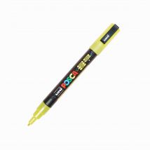 Marqueur Pointe Conique Fine - Posca - Jaune Pailleté - Pc3ml