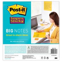 Big Notes Super Sticky Post-it Jaune 27,9 Cm X 27,9 Cm