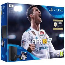 Console Playstation 4 Slim 1tb Fifa 18 Bundle - With Fifa 18 Ultimate Team Icons And Rare Player Pack - Sony