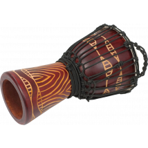 Tanga Djembé 10 Da50-8t - Rouge Sculpté