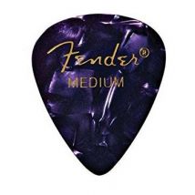 Lot De 12 Médiators Medium Fender 351 Shape Premium - Violet