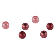 Perles De Rocailles Grand Trou Rose 6 Mm - Rayher