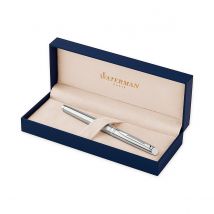 Stylo Roller - Waterman - Hémisphère Acier, Finitions Palladium -bleu - Pointe Fine