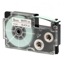 Ruban Adhésif Xr-9we1-w-dj - Noir Sur Blanc - 9 Mm - Casio