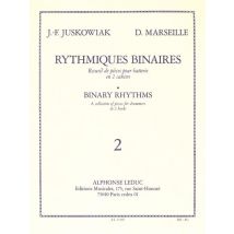 Jacques-francois Juskowiak_dominique Marseille : Rythmiques Binaires, 2 - Batterie - Recueil