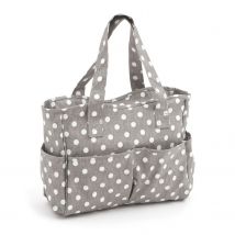 Sac De Rangement Couture À Pois Gris- Hobbygift - Hobby Gift
