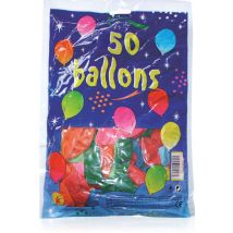 Sachet De 50 Ballons - Multicolores - Rubie's