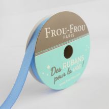 Bobinette Frou-frou - 6 M X 9 Mm - Satin Double Face - Ciel Intense