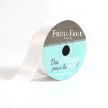 Bobinette Frou-frou - 6 M X 16 Mm - Satin Double Face - Neige