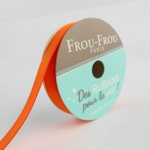Bobinette Frou-frou - 6 M X 9 Mm - Satin Double Face - Orange Flamboyant