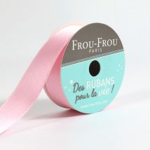 Bobinette Frou-frou - 6 M X 16 Mm - Satin Double Face - Petale De Rose