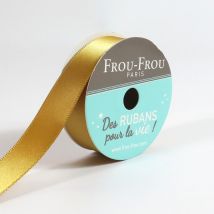 Bobinette Frou-frou - 6 M X 16 Mm - Satin Double Face - Poussiere D'Or