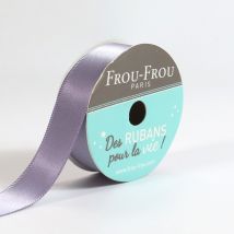 Bobinette Frou-frou - 6 M X 16 Mm - Satin Double Face - Violet Sage