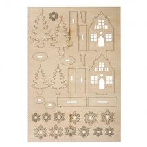 Kit En Bois - Maison De Noël - Rayher