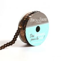 Bobinette Frou-frou - 5 M X 6 Mm - Sequins - Cuivre