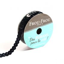 Bobinette Frou-frou - 5 M X 6 Mm - Sequins - Noir De Jais