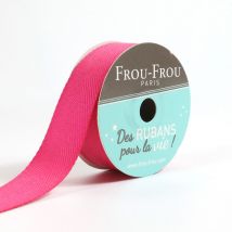 Bobinette Frou-frou - 4 M X 19 Mm - Sergé - Fushia