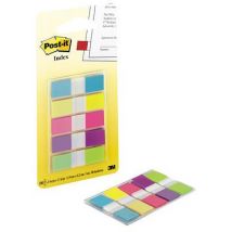 Marque-pages Post-it Etroits Couleurs Néons - Lot 5 X 20