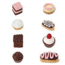 Set Décoration Mini Gourmandises - 12 Pièces - Wilton