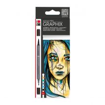 Set 6 Feutres Graphix - Metropolitan - Marabu