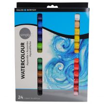 Set Aquarelle Simply 24x12ml - Daler Rowney