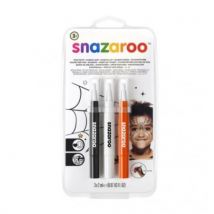 Set 3 Pinceaux Maquillage - Halloween - Snazaroo