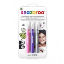 Set 3 Pinceaux Maquillage - Fantaisie - Snazaroo