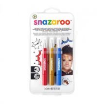 Set 3 Pinceaux Maquillage - Aventure - Snazaroo