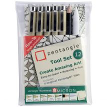 Lot De 12 Pièces - Sakura - Zentangle - Royal Talens