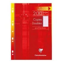 Copies Doubles A4 21 X 29.7 Cm - 200 Pages Grands Carreaux - Clairefontaine - 90 G/m² - Blanc