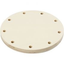 Socle Bois Tissage D12cm Socle Bois Tissage D12cm - Créativ Company