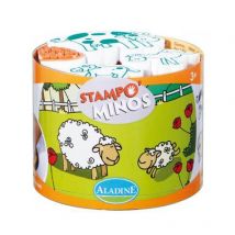 Tampons En Mousse Aladine - Tampominos Ferme - 10 Pièces + 1 Encreur