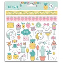 2 Planches De Stickers - 15 X 15 Cm - Happy Days - Draeger by Toga