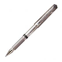 Stylo Roller Uni-ball - Signo Broad Grip - Argent - Pointe Large - Uni Pin