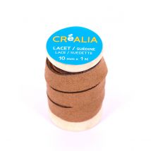 Lacet Suédine 10 Mm X 1 M Créalia - Camel