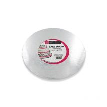 Carton Rond - Argent - Diamètre 25cm - Gatodéco - Patisdecor