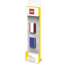 2 Taille-crayons Bleu / Rouge - Lego - IQ Lego