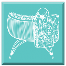 Tamp Bois Berceau Osier - Aladine